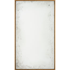 Oversized Rustic Antiqued Floated Mirror - Available in 4 Finishes