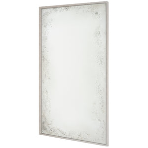 Oversized Rustic Antiqued Floated Mirror - Available in 4 Finishes