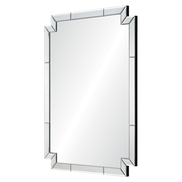 Notched Corner Mirror Framed Mirror Available in 2 Sizes Scenario Home