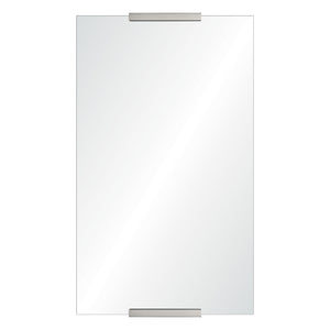 Frameless Mirror with Hardware Detail - Available in 3 Finishes