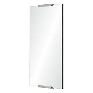 Frameless Mirror with Hardware Detail - Available in 3 Finishes