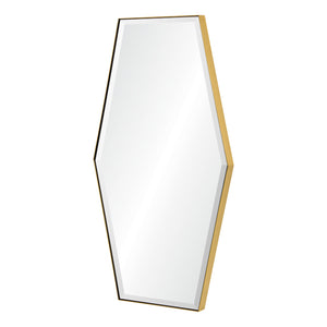 Tall Hexagonal Beveled Mirror - Available in 3 Finishes