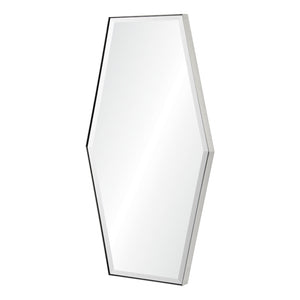 Tall Hexagonal Beveled Mirror - Available in 3 Finishes