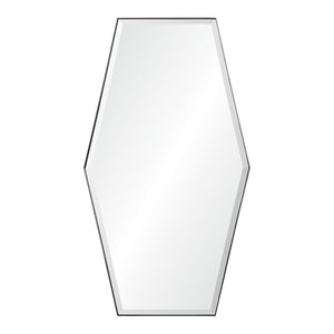 Tall Hexagonal Beveled Mirror - Available in 3 Finishes