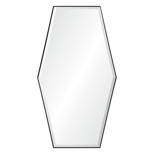 Tall Hexagonal Beveled Mirror - Available in 3 Finishes