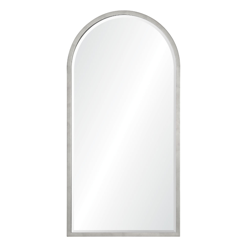 Narrow Arch Top Beveled Mirror - Available in 2 Finishes