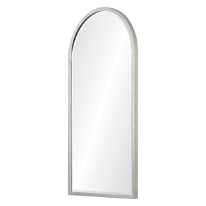 Narrow Arch Top Beveled Mirror - Available in 2 Finishes