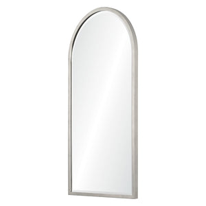 Narrow Arch Top Beveled Mirror - Available in 2 Finishes