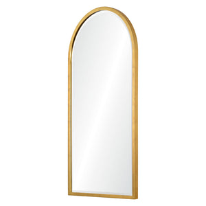 Narrow Arch Top Beveled Mirror - Available in 2 Finishes