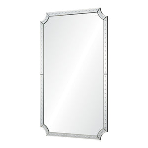 Mirror Framed Mirror with Convex Corner Details