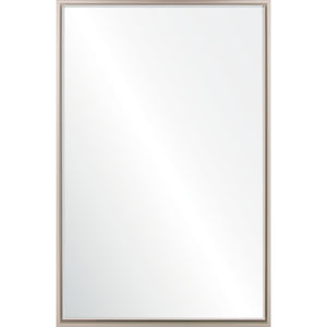 Skinny Frame Beveled Mirror in White/Silver- Available in 2 Sizes