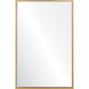 Skinny Frame Beveled Mirror in White/Gold- Available in 2 Sizes