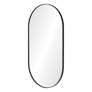 Skinny Frame Stainless Steel Oval Mirror - Available in 3 Finishes