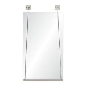 Frameless Stainless Steel Suspension Mirror - Available in 3 Finishes