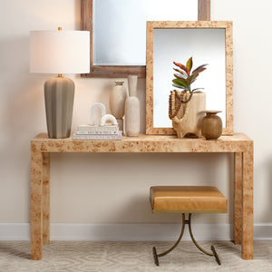 Archer Console - Burl Wood Multi-Tone Finish