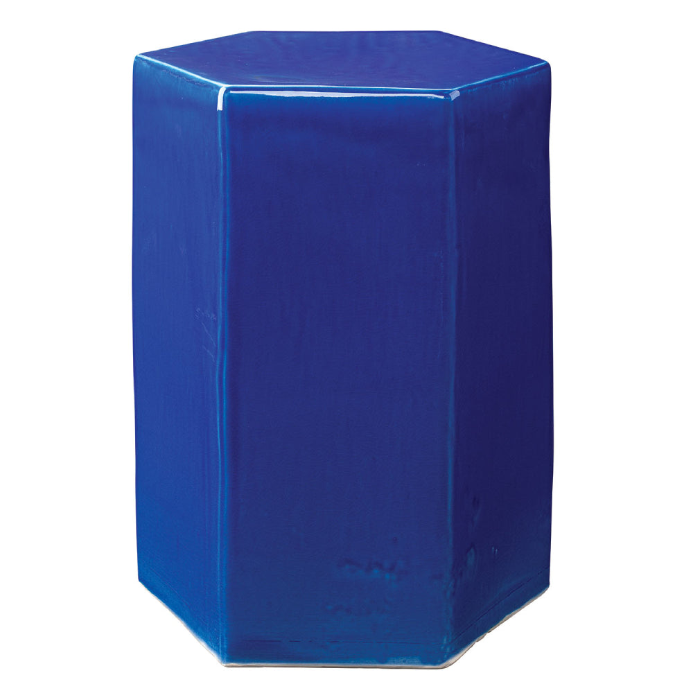 Large Porto Ceramic Accent Table – Cobalt Blue