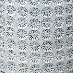 Wildflower Patterned Ceramic Accent Table – Blue