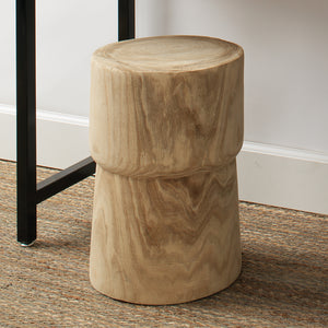 Yucca Unfinished Wood Accent Table – Natural