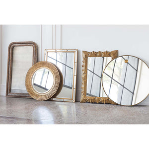 Regina Andrew Hanging Circular Mirror – Natural Brass