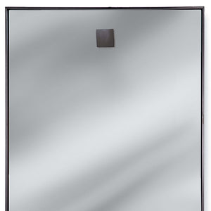 Regina Andrew Hanging Rectangle Mirror – Blackened Steel