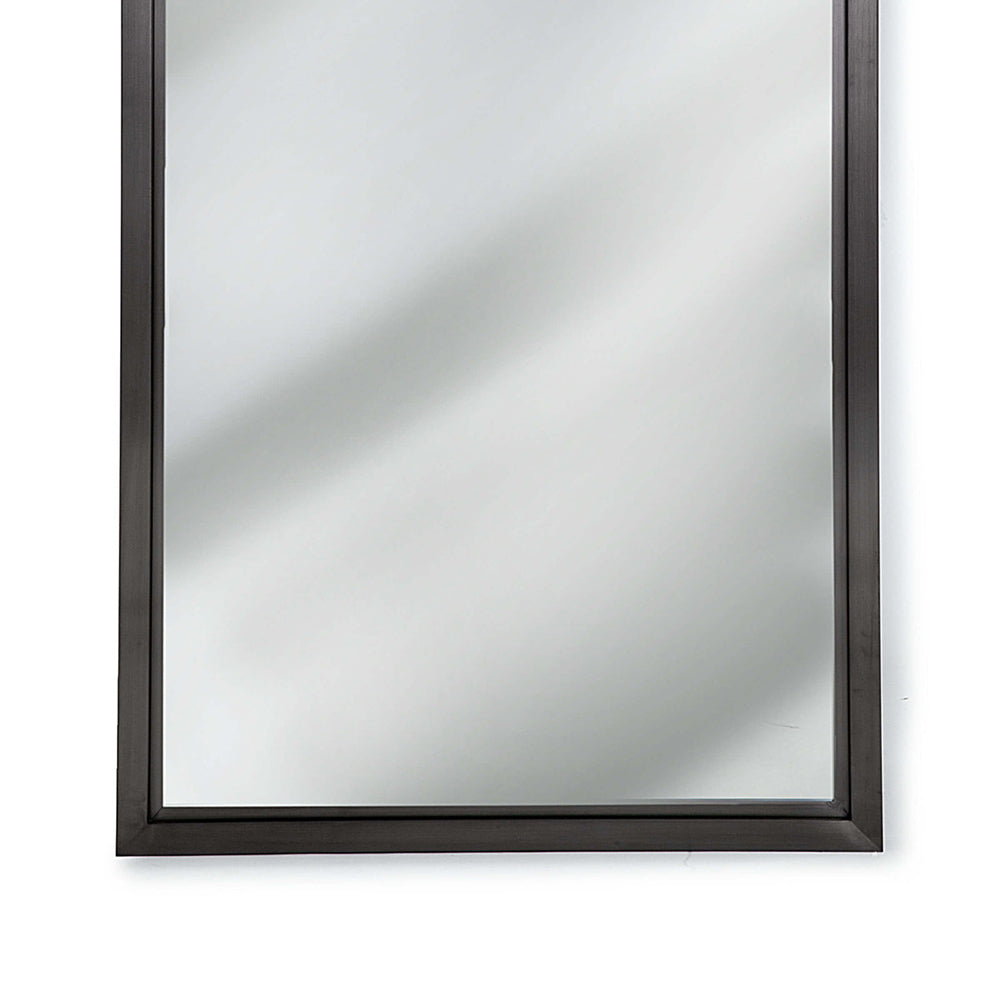 Regina Andrew Modern Rectangle Mirror – Blackened Steel - Scenario Home