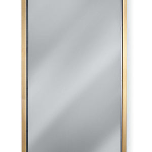 Regina Andrew Narrow Dressing Room Mirror – Natural Brass