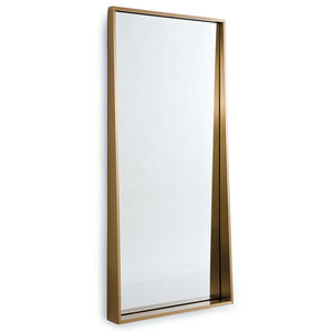 Regina Andrew Recessed Frame Rectangle Mirror – Natural Brass