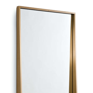 Regina Andrew Recessed Frame Rectangle Mirror – Natural Brass