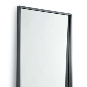 Regina Andrew Recessed Frame Rectangle Mirror – Blackened Steel