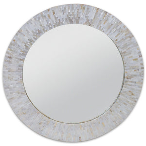 Regina Andrew Large Round Mother of Pearl Mirror