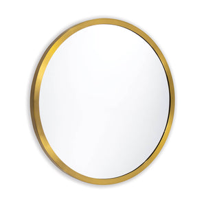 Doris Round Mirror (Natural Brass)