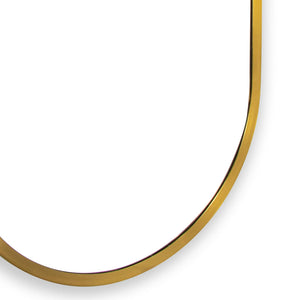 Doris Dressing Room Mirror Small (Natural Brass)