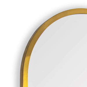 Doris Dressing Room Mirror Small (Natural Brass)