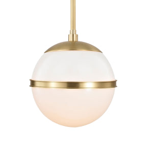 Brian Patrick Flynn for Crystorama Truax 1 Light Aged Brass Mini Chandelier