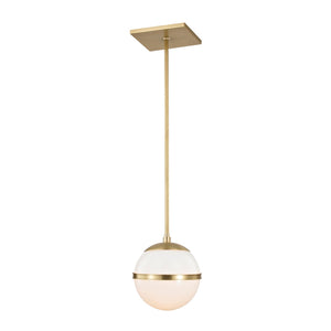 Brian Patrick Flynn for Crystorama Truax 1 Light Aged Brass Mini Chandelier