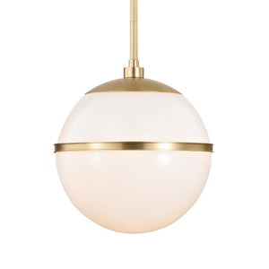 Brian Patrick Flynn for Crystorama Truax 1 Light Aged Brass Chandelier