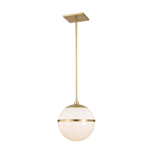 Brian Patrick Flynn for Crystorama Truax 1 Light Aged Brass Chandelier