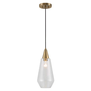 Eichler Antique Brass 1 Light Mini Pendant