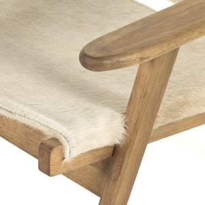 Westgate - Rivers Sling Chair - Buff Hair on Hide