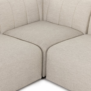 Gwen Outdoor 5 Pc Sectional-Faye Sand