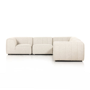 Gwen Outdoor 5 Pc Sectional-Faye Sand