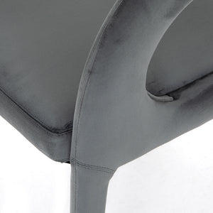 Hawkins Dining Chair-Charcoal Velvet
