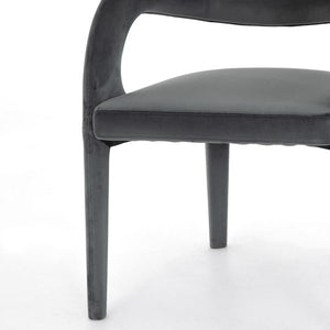 Hawkins Dining Chair-Charcoal Velvet