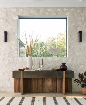 Bingham Console Table-Distressed Iron