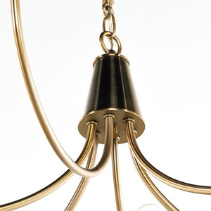 Haley Chandelier-Classic Satin Brass