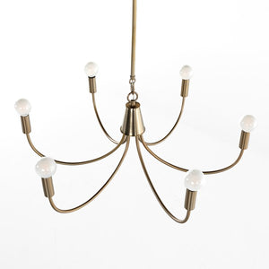 Haley Chandelier-Classic Satin Brass