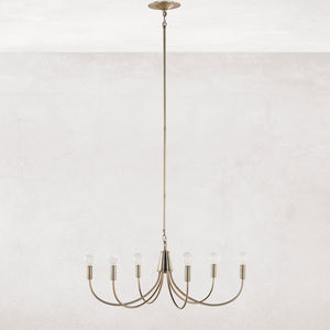 Haley Chandelier-Classic Satin Brass