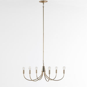 Haley Chandelier-Classic Satin Brass