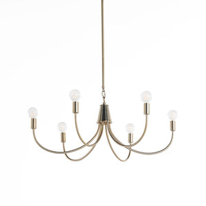 Haley Chandelier-Classic Satin Brass