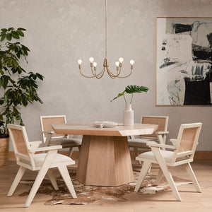 Haley Chandelier-Classic Satin Brass